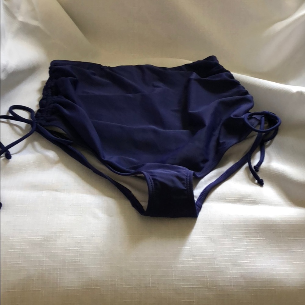 High waisted scrunch side tie bikini bottom